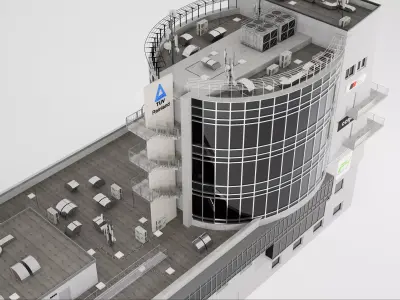 Nurburgring Racetrack Ravenol Media Center  3D model