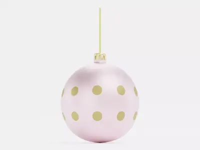 Christmas Ball Ornament V2 Low-poly 3D model