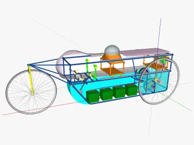 AT e-velomobile 3D model