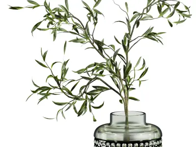 bouquet set 3D model 2