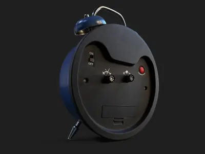 Alarm Clock Low-poly 3D model