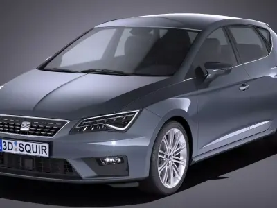 Seat Leon 2017 3D model