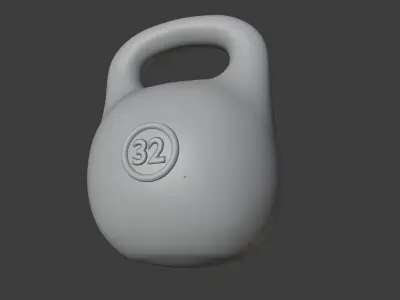 Kettlebell Low-poly 3D model