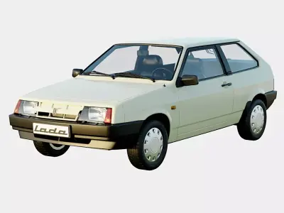 Lada VAZ 2108 1984 91 Spec Low-poly 3D model