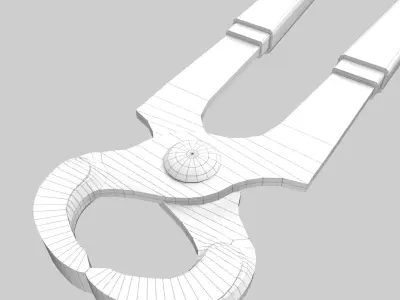 Cutting Pliers Low-poly 3D model