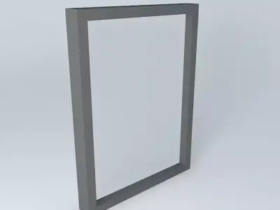 Transport rectangular glass frame Free 3D model