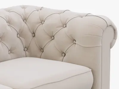 Restoration Hardware Petite Kensington Upholstered Sofa 3D model