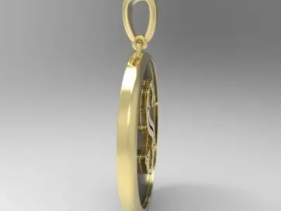 Decorative Letter T 3D print model