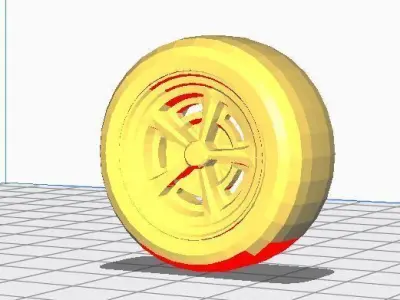 ROCKET LEAGUE 4 wheels pack 3D print model