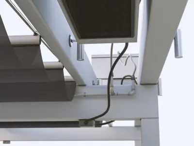 Motorized Pergola Low-poly 3D model