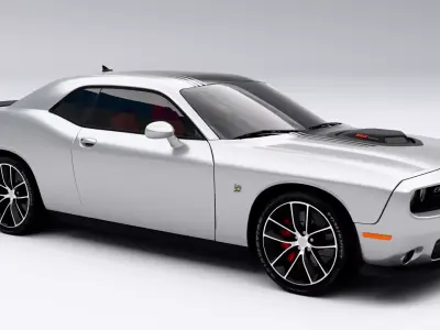 Dodge Challenger 392 HEMI Scat Pack Shaker Low-poly 3D model