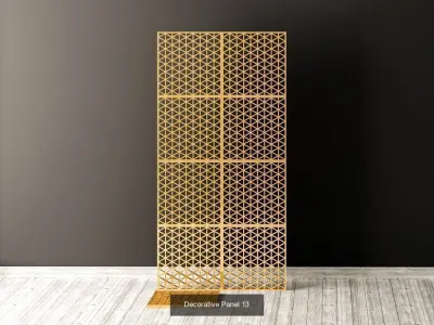 Decorative Panels Pack 4 3D Model Collection