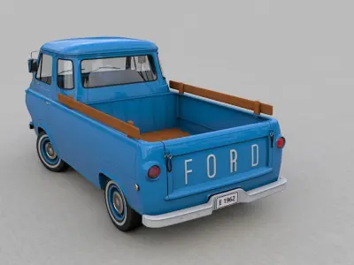 ECONOLINE E100 PICKUP 1962 3D model