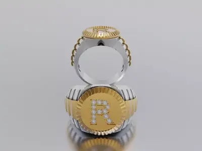 Ring Letter 3D print model