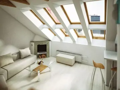 Realistic Loft Interior 3D model