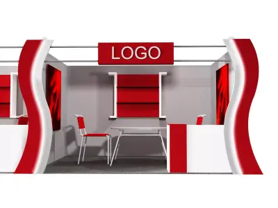 Booth Exhibition Stand a406a 3D model