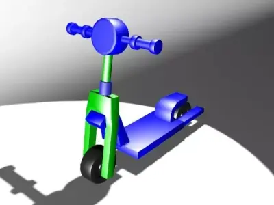 Cartoon Scooter 3D model