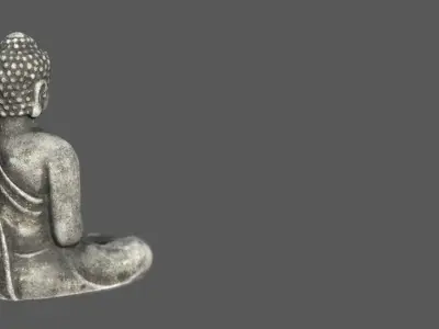 ANCIENT BUDDHA Low-poly 3D model