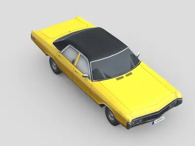 Dodge Polara 1970 Low-poly 3D model