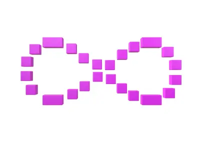 Infinity Symbol v7 002 Low-poly 3D model