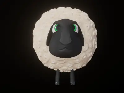Sheep Skylanders Academy Model Low-poly 3D model