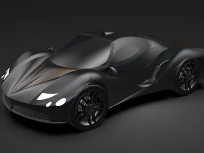 Concept car 3D print model