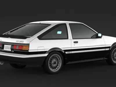 Toyota Corolla AE86 Levin 3D model