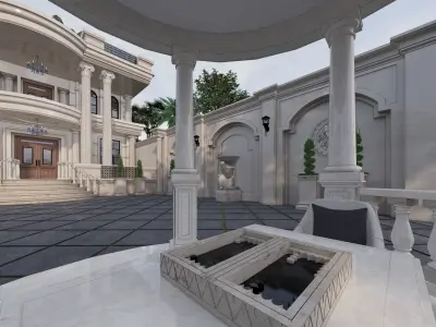 Classic villa 3D model