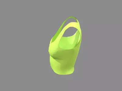 Womens Gym Blouse 3D model