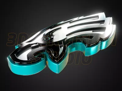Philadelphia Eagles logo - Cinematic - 3D print 3D model
