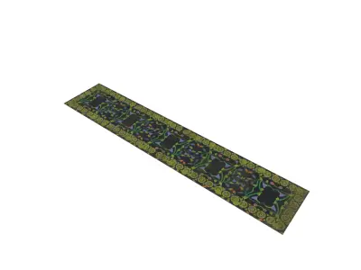 Medieval Carpet V9 Low-poly 3D model