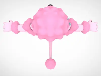 Poodle Coco 3D model