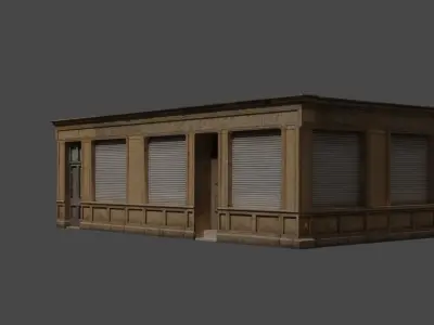 Old House low poly Free low-poly 3D model