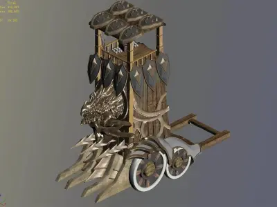 Game Nagisen Grassland - Goblin Tank 02 3D model