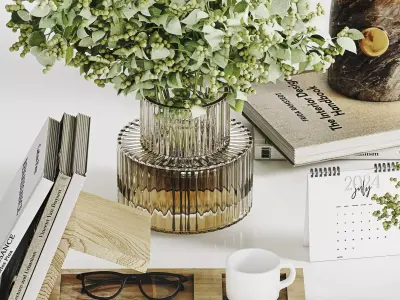 Decorative Set 033 Low-poly 3D model