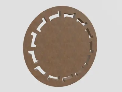 Lion Face Decor 3D print model