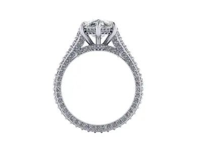 Fashion Diamond Ring R1 3D print model purchase