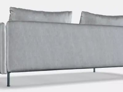 SODERHAMN 3-seat sofa 5 Low-poly 3D model