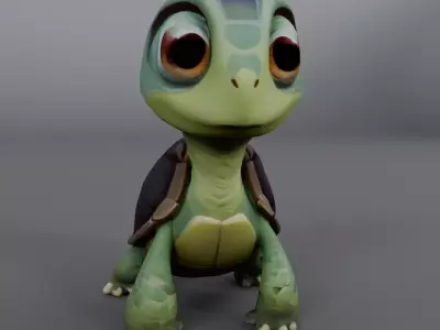 cute turtle 3D model