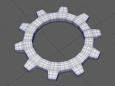 Simple gear 3D model