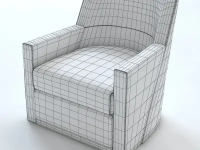 Giro Swivel Lounge Chair 3D model