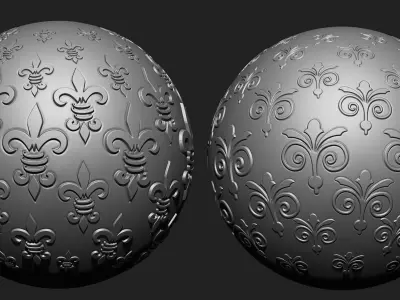 Ornament VDM Brush Pack  Vol3  30 in One 3D model