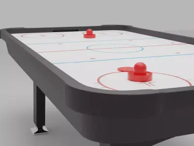 3D Air Hockey Table - Blender 3D model