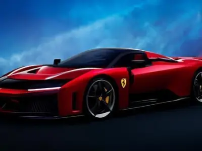 Ferrari 488 GTB Low-poly 3D model