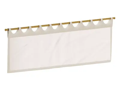 Curtain HE-No 04 Cafe Curtain 02 3D model