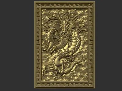 Dragon 3D print model 4