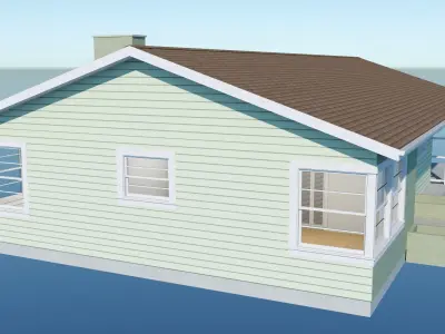 Ranch Style House 1 3D model
