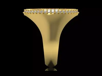 Johns Hopkins University Yellow Gold stl Ring Model mr0267 3D print model