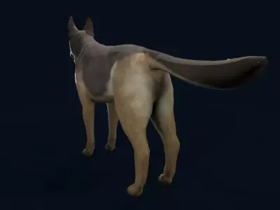 german shepherd dog Low-poly 3D model