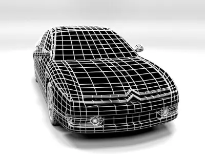 CITROEN C6  LOWPOLY Low-poly 3D model